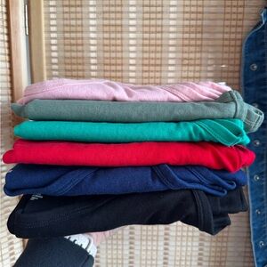 Lot Of 6 St John’s Bay Ladies Large Tank Tops Layering All Seasons Tagless EUC